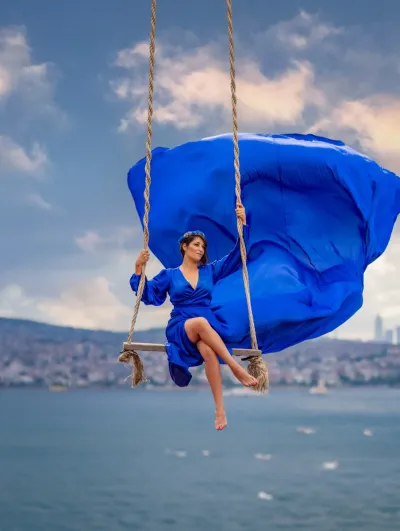 Rooftop Galata: фотосессия Flying Dress — photo 5